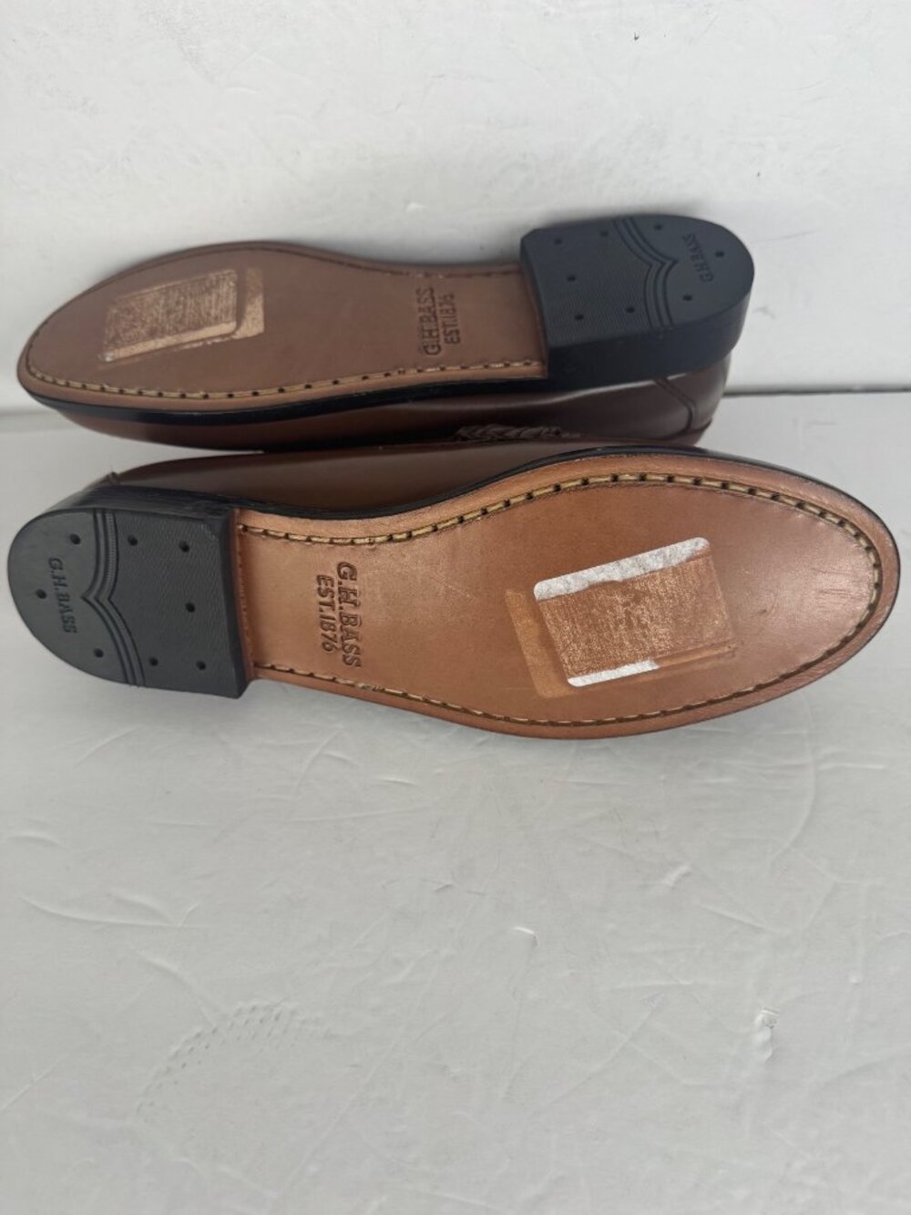 G.H. Bass Weejuns Whitney Two Tone Brown White Penny Loafers Size 5.5 NEW - Picture 7 of 7